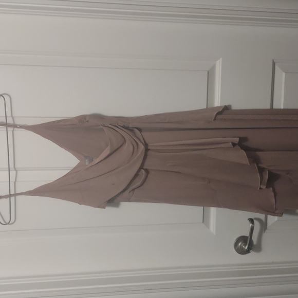 ASOS ruffled maxi dress light purple color - Picture 3 of 5